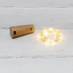 Гирлянда Роса с пробкой 2 м, 20 LED, теплое белое свечение, 3хLR44 в комплекте | 302-026 | NEON-NIGHT
