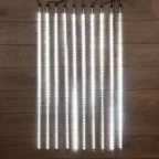                  Гирлянда Тающие сосульки 24 В, комплект 10 шт. х 100 см, шаг 100 см, 960 LED, белый, соединяются, | 256-429 | NEON-NIGHT
               