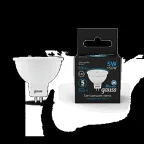                  Лампа светодиодная MR16 12V 5W 530lm 6500K GU5.3 LED 1/10/100 | 201505305 | Gauss
               