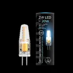 Лампа светодиодная LED 2Вт G4 12В 4100К | 207707202 | Gauss