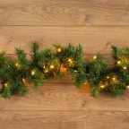Еловый шлейф искусственный 2,7 м теплое белое свечение 80 LED | 307-116 | NEON-NIGHT