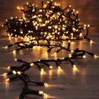 Гирлянда Кластер 10 м, 400 LED, черный каучук, IP67, соединяемая, цвет свечения теплый белый | 315-266 | NEON-NIGHT