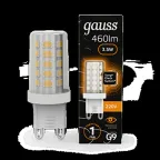                  Лампа светодиодная G9 AC185-265V 3,5W 460lm 3000K керамика LED 1/10/200 | 107009105 | Gauss
               