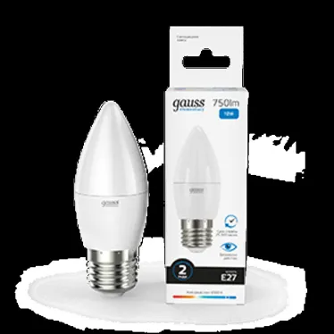 Лампа светодиодная Elementary Свеча 10W 750lm 6500K E27 LED 1/10/100 | 30230 | Gauss