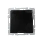 BRITE Розетка с заземлением с защитными шторками и крышкой 16А IP20 РСбш10-3-БрЧ черный
