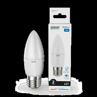 Лампа светодиодная Elementary Свеча 12W 950lm 6500K E27 LED 1/10/100 | 30232 | Gauss
