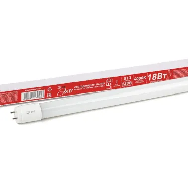 Лампа cветодиодная ECO LED T8-18W-840-G13-1200mm (диод,трубка стекл,18Вт,нейтр,непов. G13) (30/840) | Б0032976 | ЭРА