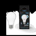                  Лампа светодиодная A60 10W 920lm 6500K Е27 шаг. диммирование LED 1/10/50 | 102502310-S | Gauss
               