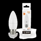                 Лампа светодиодная Elementary Свеча 10W 750lm 3000K E27 LED 1/10/100 | 30210 | Gauss
               