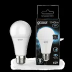                  Лампа светодиодная A60 12W 1140lm 4100K Е27 шаг. диммирование LED 1/10/50 | 102502212-S | Gauss
               