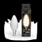 Лампа светодиодная Filament Свеча 9W 590lm 3000К Е14 milky LED 1/10/50 | 103201109 | Gauss