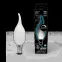 Лампа светодиодная Filament Свеча на ветру 9W 610lm 4100К Е14 milky диммируемая LED 1/10/50 | 104201209-D | Gauss