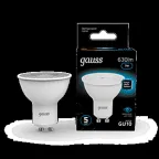Лампа светодиодная MR16 7W 630lm 6500K GU10 LED 1/10/100 | 101506307 | Gauss