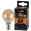 Лампа светодиодная F-LED P45-7W-827-E14 gold (филамент, шар золот, 7Вт, тепл, E14) | Б0047016 | ЭРА