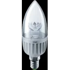 Лампа светодиодная LED 7Вт Е14 230В 2700К NLL-C37-7-230-2.7K-E14-CL свеча прозрачная | 71854 | Navigator