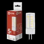 Лампа светодиодная LED-JC 5Вт 12В G4 4000К 480Лм | 4690612036083 | IN HOME