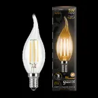                  Лампа светодиодная LED 5Вт E14 220В 2700К свеча на ветру | 104801105 | Gauss
               