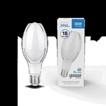 Лампа светодиодная промышленная Basic BT100 AC180-240V 30W 2950lm 6500K E40 LED 1/20 | 11834332 | Gauss