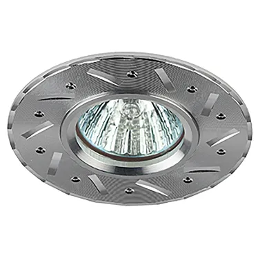 Светильник литой алюминевый MR16,12V/220V, 50W серебро KL41 SL