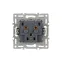 Механизм электрической розетки SCT-MEU1-PL-BK (250V, 16A) (Arlight, -)