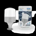                  Лампа светодиодная промышленная Elementary T140 80W 6400lm 6500K E40 LED 1/8 | 63438 | Gauss
               