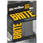 BRITE Выключатель 2-клавишный с индикацией для отелей 10А ВС10-2-9-БрТБ темная бронза IEK