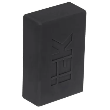ELECOR Заглушка КМЗ 20х10 черный (4шт/компл) | EL-KK10D-Z-020-010-K02 | IEK