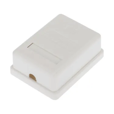 Розетка компьютерная внешняя 1-порт RJ-45 8P8C FTP экранированная кат6