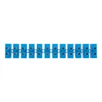 Колодка клеммная винтовая KВ-40 25-40, ток 100 A, полиэтилен синий 10шт, REXANT
