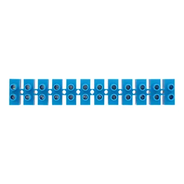 Колодка клеммная винтовая KВ-40 25-40, ток 100 A, полиэтилен синий 10шт, REXANT
