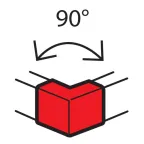                  Угол внешний 90 град. 100х50мм
               