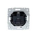 BRITE Розетка с заземлением с защитными шторками и крышкой 16А IP20 РСбш10-3-БрГ графит