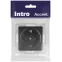 Розетка Intro Accent 6-202-05 2P+E Schuko, 16А-250В, IP20, СУ, антрацит