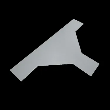 Крышка лестничного Т-отвода 200 мм INOX304 | KLTD200 INOX304 | КМ - профиль
