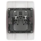 Розетка 2X2P, 16A-250В, Эра12, белый, 12-2107-01