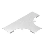                  Крышка к Т-отводу плавному универсальному к лотку 150, толщ. 1,2 мм, Сендзимир цинк | КТТРП-150-1,2-R100-СЦ | Ostec
               