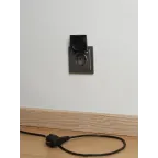 BRITE Розетка с заземлением с защитными шторками и крышкой 16А IP44 РСбш10-3-44-БрС сталь