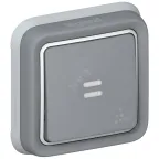                  Plexo Кнопка 10A НО+НЗ встроенная с подсветкой серая
               