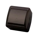 Кнопка звонковая открытой установки IP44 6А шоколад "Селигер"  | SQ1818-0216 | TDM