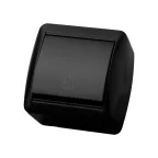                  Кнопка звонковая открытой установки IP44 6А графит "Селигер" | SQ1818-0316 | TDM
               