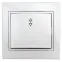 1Э-103-01 Intro Переключатель, 10А-250В, СУ, б.л., Plano, белый | Б0038824 | Intro