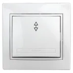 1Э-103-01 Intro Переключатель, 10А-250В, СУ, б.л., Plano, белый | Б0038824 | Intro