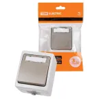 Кнопка звонковая с полем для надписи IP54 6A "Вуокса"  | SQ1803-0006 | TDM