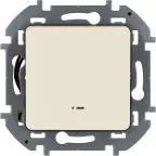                  Переключатель одноклавишный с подсветкой/индикацией INSPIRIA 10 AX 250 В~ слоновая кость
               