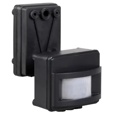 Датчик движения ДД 017 черный, макс. нагрузка 1100Вт, угол обзора 120град., дальность 12м, IP44, | LDD13-017-1100-002 | IEK