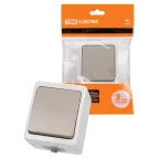 Выключатель 1-кл. открытой установки IP54 10А "Вуокса"  | SQ1803-0001 | TDM