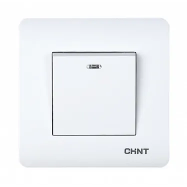 1-клавишный выключатель с LED-подсветкой 10А 250В | 715383 | CHINT