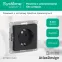 Розетка ATLASDESIGN с заземлением 16А механизм карбон