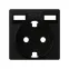 Накладка для розетки Schuko с зарядным устройством 2хUSB черного матового цвета S82 Concept | 8200049-098 | Simon