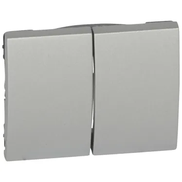 Лицевая панель Galea Life двойная Aluminium